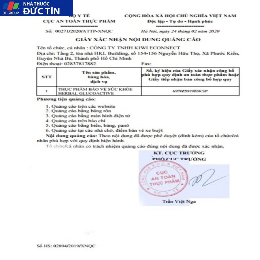 Herbal Glucoactive Hỗ Trợ Cải Thiện & Giảm Nguy Cơ Biến Chứng Bệnh Tiểu Đường Hộp 30 Viên 19 tamn7