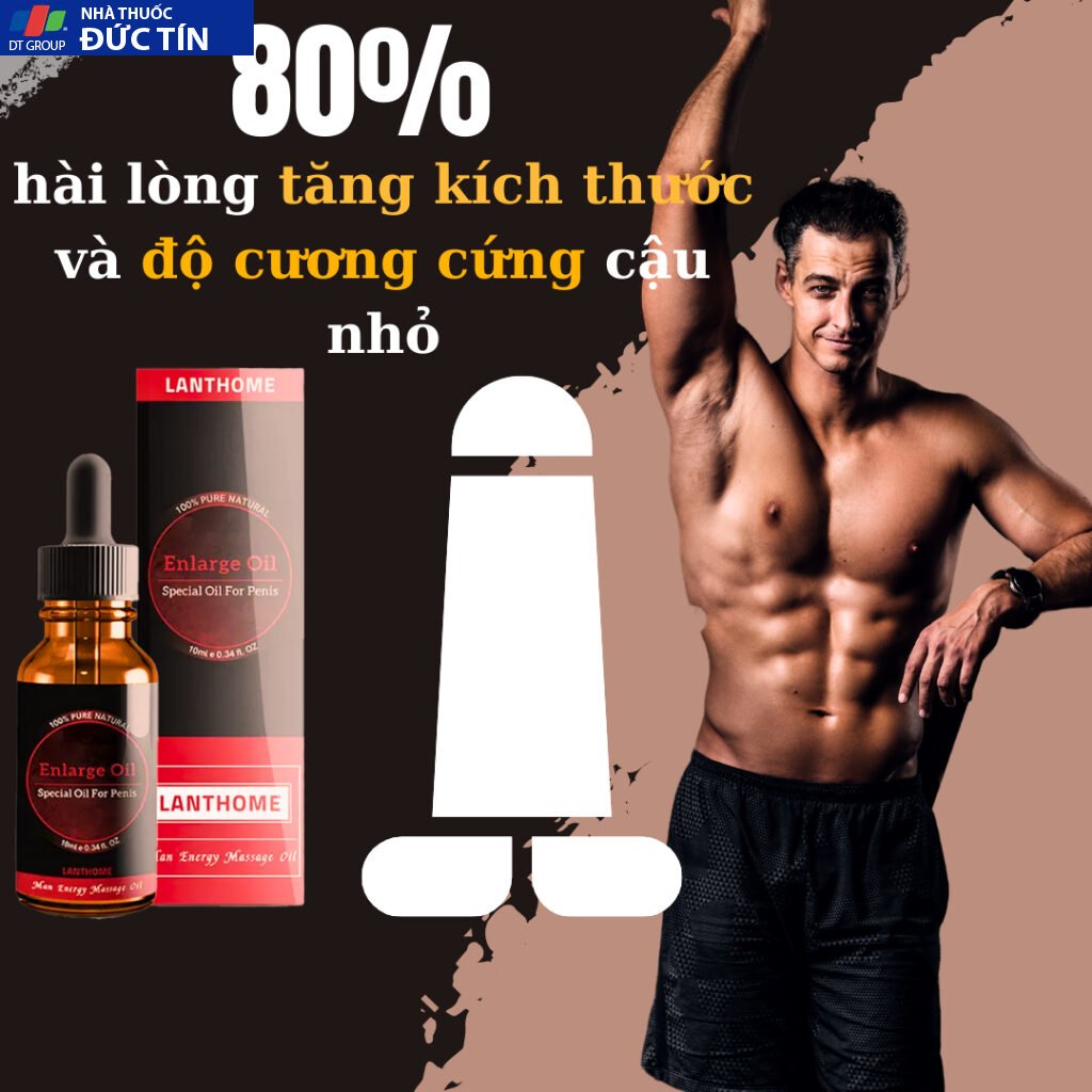 Tăng kích thước cậu nhỏ Enlarge Oil dầu matxa tăng độ dày cương cứng sức dai nam giới - 10ml 19 tangkich4