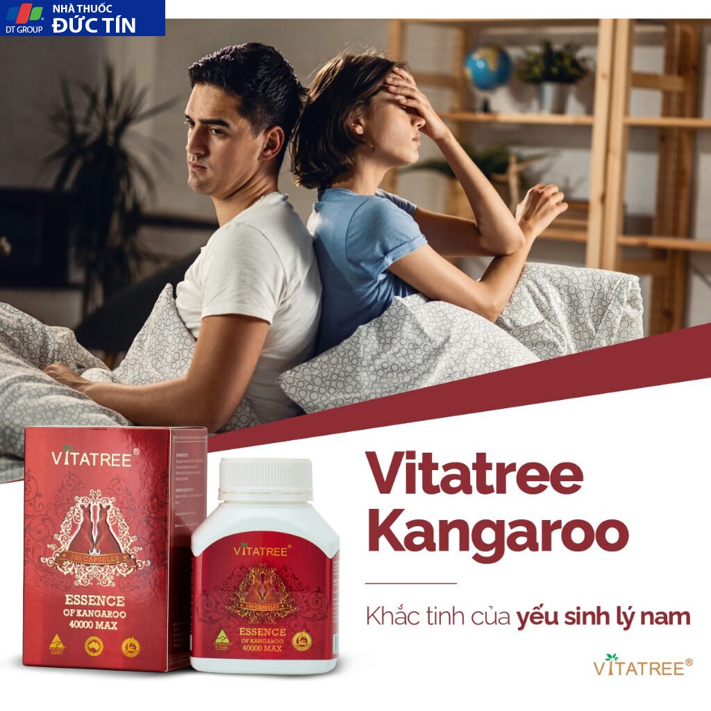 Tăng cường sinh lý nam giới Vitatree Essence Of Kangaroo 40000 Max của Úc hộp 100 viên 30 tangsinh3