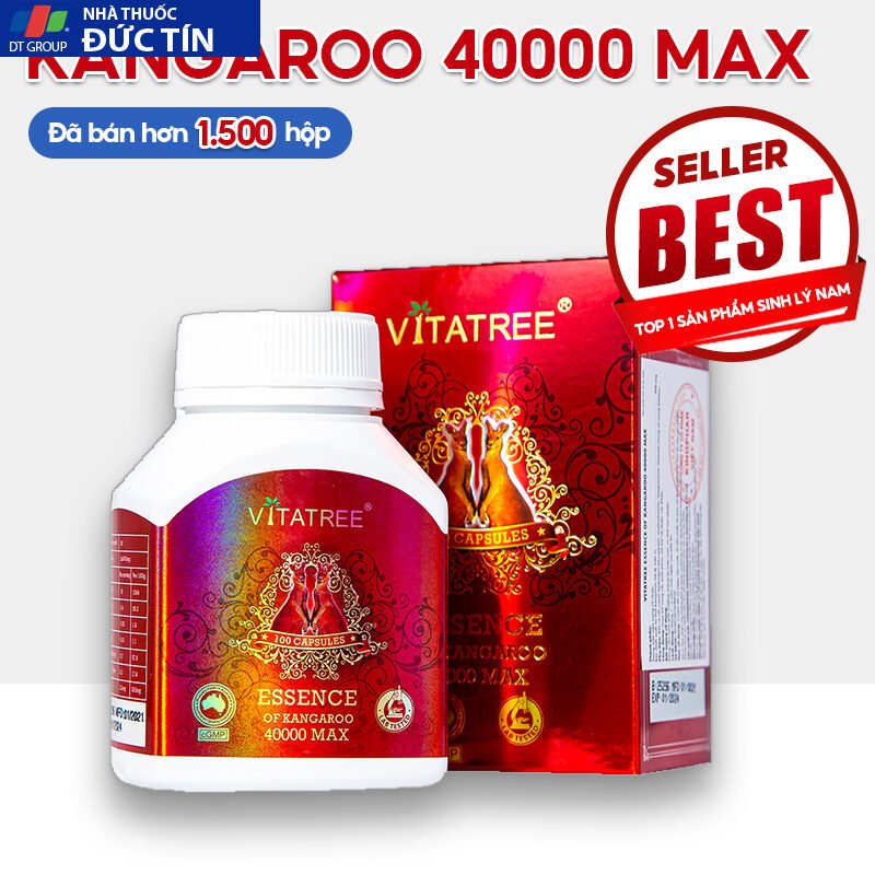 Tăng cường sinh lý nam giới Vitatree Essence Of Kangaroo 40000 Max của Úc hộp 100 viên 29 tangsinh4