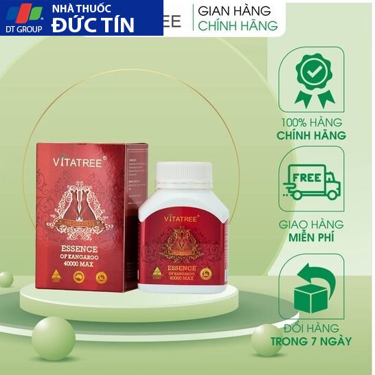 Tăng cường sinh lý nam giới Vitatree Essence Of Kangaroo 40000 Max của Úc hộp 100 viên 22 tansinh11