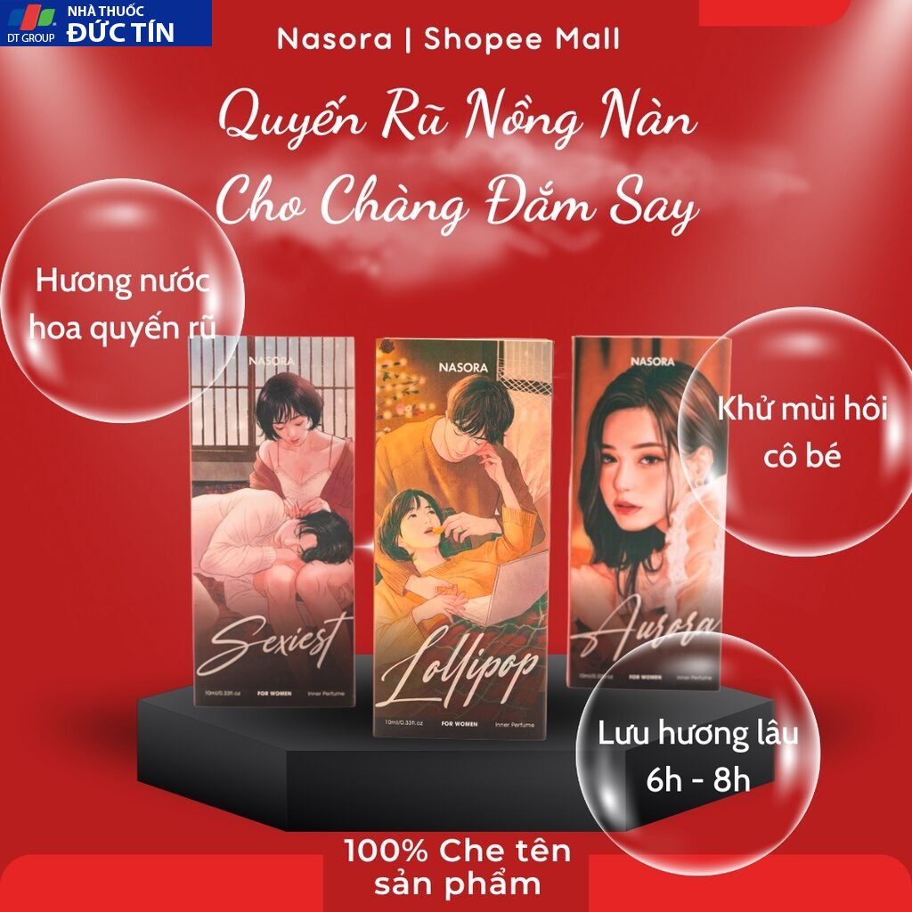 Nước hoa vùng kín nữ NASORA quyến rũ, thơm lâu 25 thombim3