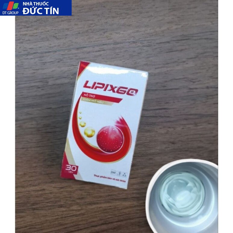 Viên uống Lipixgo hỗ trợ giảm mỡ máu tim mạch hộp 30 viên 11 thuocto3