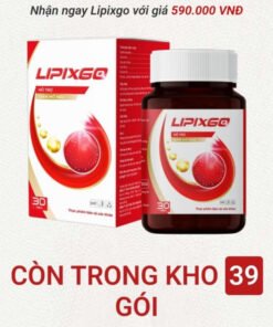 Viên uống Lipixgo hỗ trợ giảm mỡ máu tim mạch hộp 30 viên
