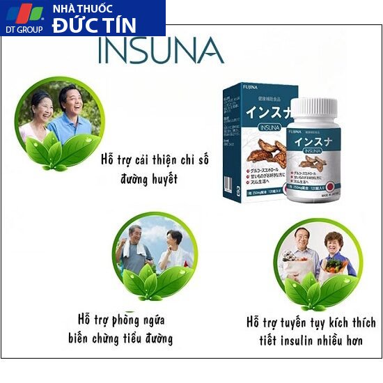 Viên uống hỗ trợ điều trị tiểu đường Insuna Fujina Nhật Bản - Lọ 120 viên 17 tieuduong6