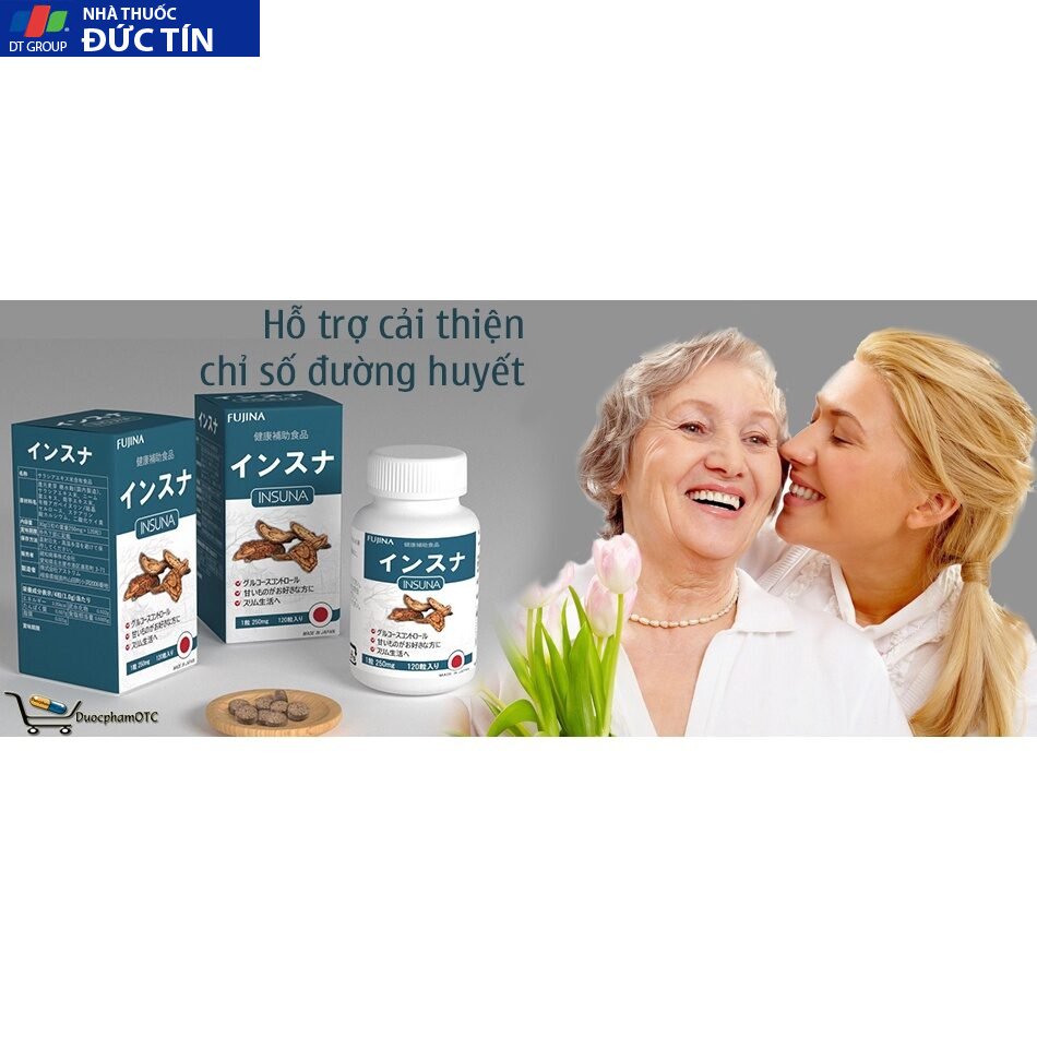 Viên uống hỗ trợ điều trị tiểu đường Insuna Fujina Nhật Bản - Lọ 120 viên 16 tieuduong7