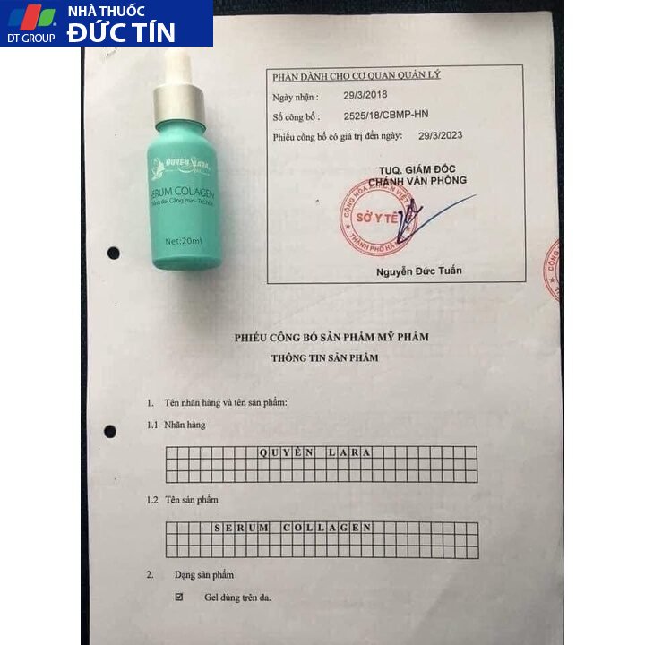 Serum Collagen Quyên Lara Trẻ Hoá Làn Da,Cung Cấp Dưỡng Ẩm Chuyên Sâu Ngăn Ngừa Lão Hóa Da 20ml, 22 trahoa9