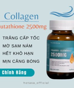 Viên uống trắng da COLAGEN -GLUTATHIONE 2500MG viên uống nâng tone cấp tốc đẹp da giảm nám tàn nhang tăng nội tiết