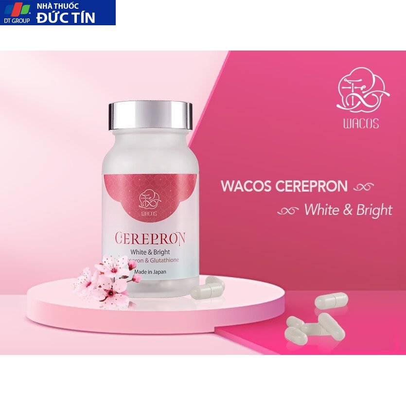 Viên Uống Dưỡng Trắng Da Wacos Cerepron White&Bright dưỡng trắng da từ sâu bên trong, cải thiện sắc tố da 60 viên/hộp 21 trangda2