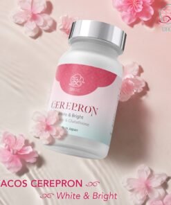 Viên Uống Dưỡng Trắng Da Wacos Cerepron White&Bright dưỡng trắng da từ sâu bên trong, cải thiện sắc tố da 60 viên/hộp