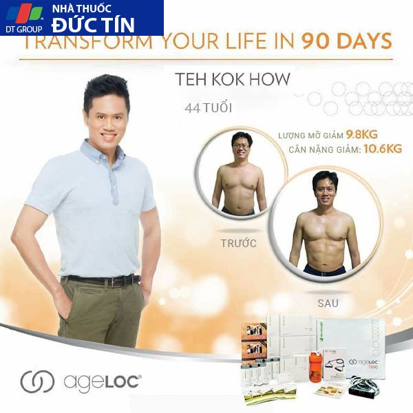 Bộ sản phẩm kiểm soát cân nặng ageLOC TR90 31 truoc va sau dung tr90 trong 90 ngay nubeauty 2