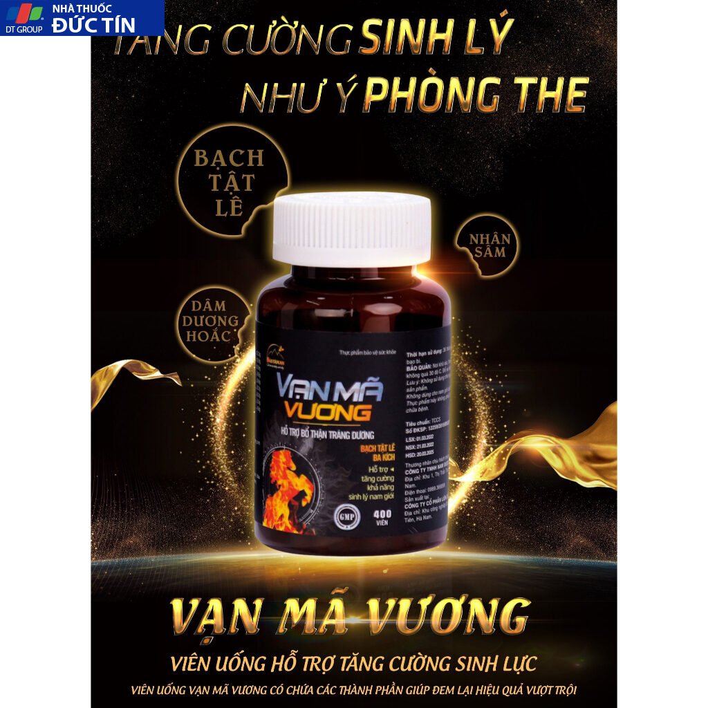 Tăng cường sinh lý VẠN MÃ VƯƠNG chống xuất tinh sớm bổ thận tráng dương nam giới 27 vanma1