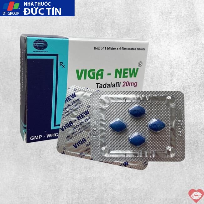 Viga New 20mg cường dương kéo dài thời gian chống xuất tinh hộp 4 viên 1 Viga New 20mg cường dương kéo dài thời gian chống xuất tinh hộp 4 viên