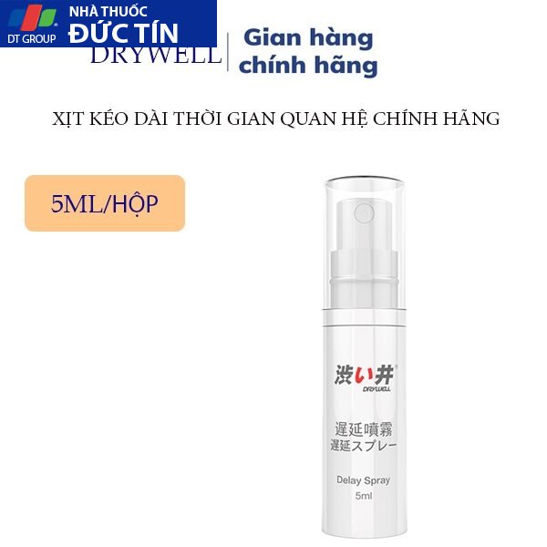 Xịt kéo dài thời gian quan hệ dung tích 5ml hàng chính hãng Drywell, Chống xuất tinh sớm 16 xitkeo1 1