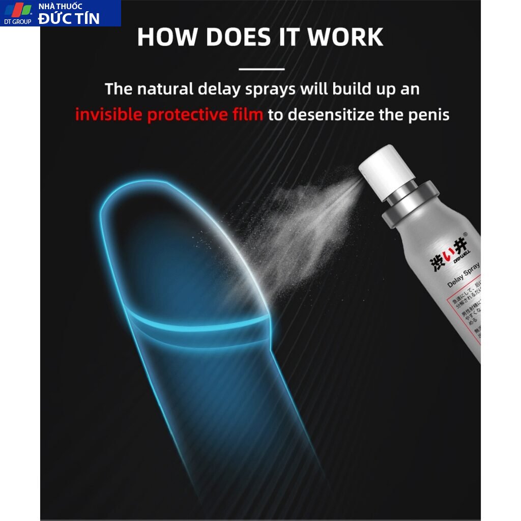 Xịt kéo dài thời gian quan hệ dung tích 5ml hàng chính hãng Drywell, Chống xuất tinh sớm 12