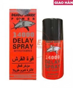 Chai xịt Đức Power Deadly Shark 14000 - Kéo dài thời gian - Chai 40ml