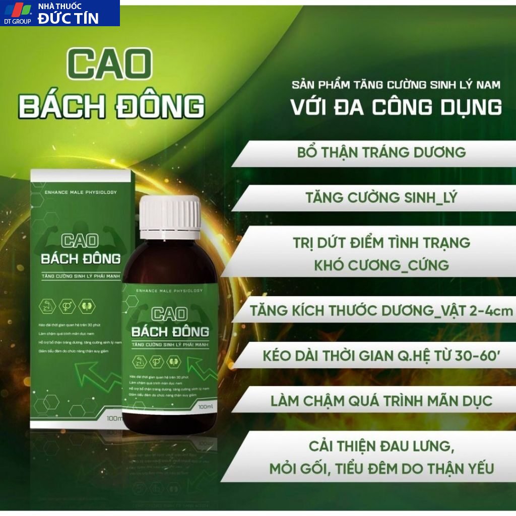 Cao Bách Đông Giúp Cải Thiện Khả Năng SInh Lý Nam Giới 100Ml 25 bachdong1