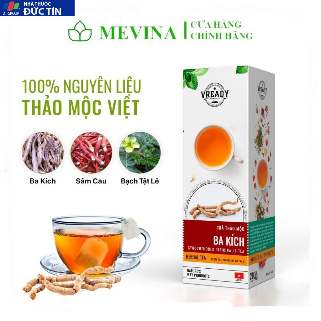 Trà Ba Kích Tăng Thời Gian Quan Hệ Cho Nam, Hỗ Trợ Sinh Lý Nam, Hộp 20 Gói Lọc -Mevina Store 28 bakic2 1