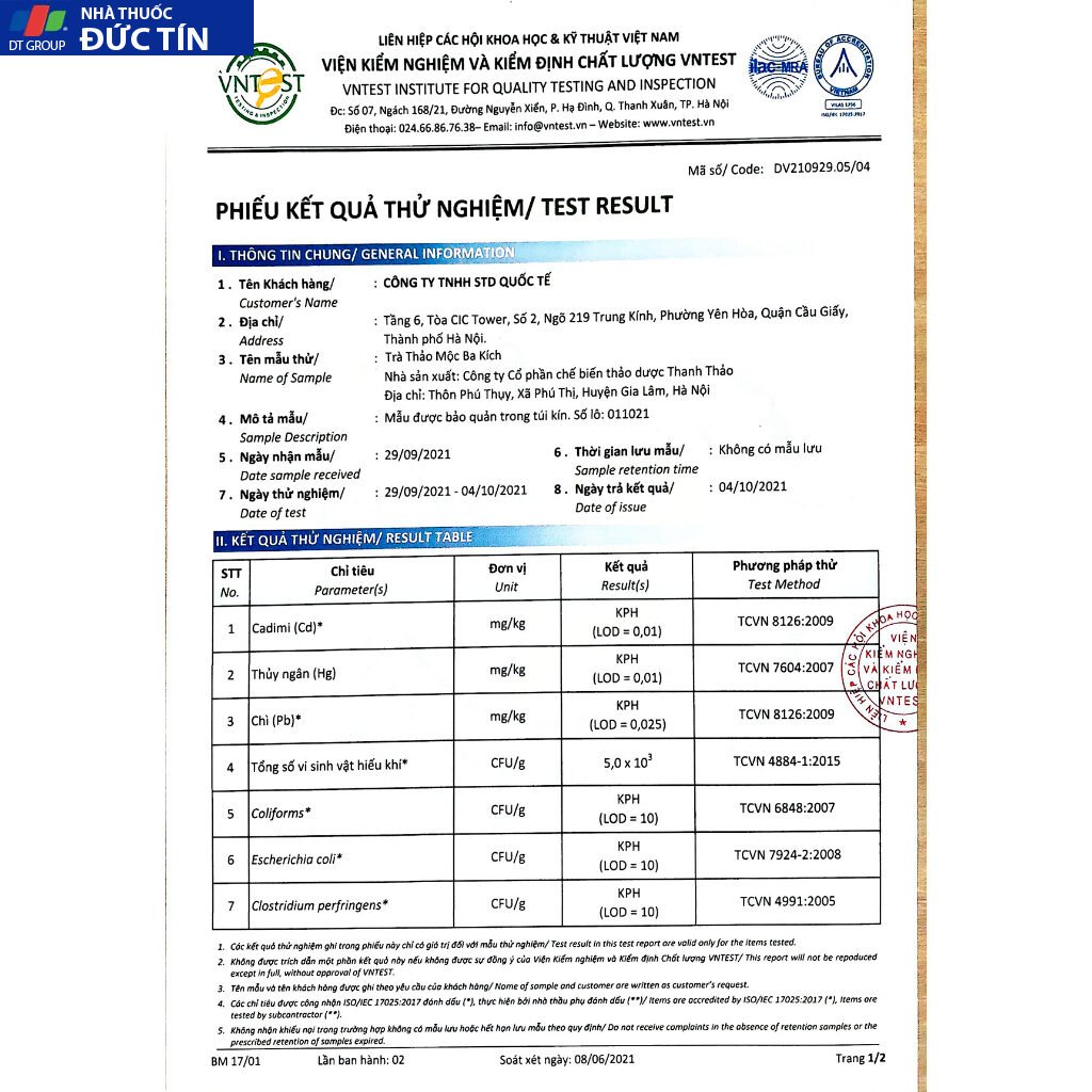 Trà Ba Kích Tăng Thời Gian Quan Hệ Cho Nam, Hỗ Trợ Sinh Lý Nam, Hộp 20 Gói Lọc -Mevina Store 24 bakich6