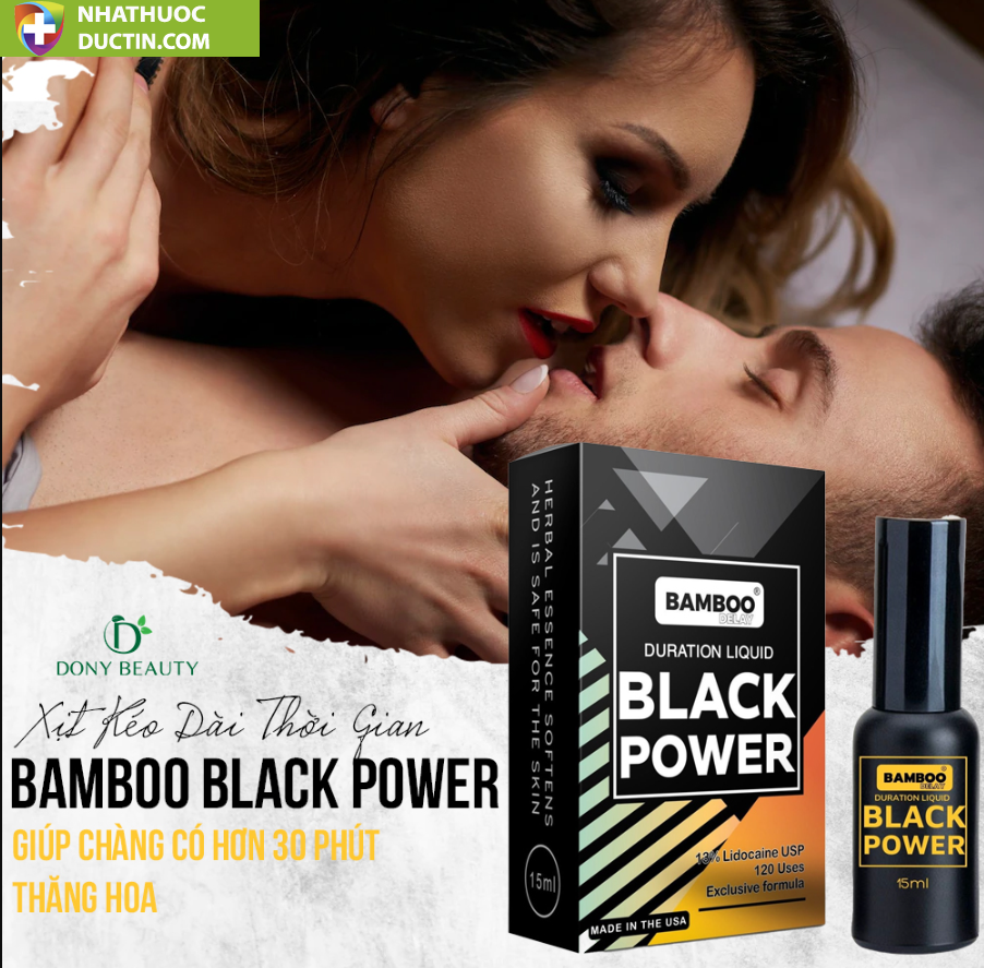 Xịt Bamboo Black Power Kéo Dài Thời Gian Chính Hãng 9 bambo black power