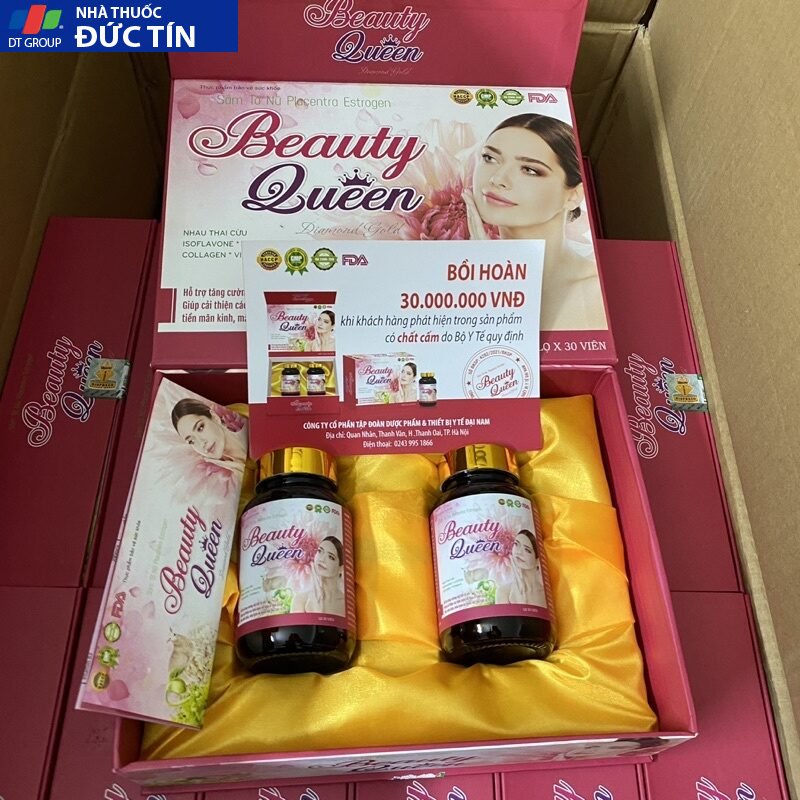 Viên uống nội tiết tố Sâm tố nữ mầm đậu nành collagen BEAUTY QUEEN - giúp làm đẹp ,tăng cường sinh lý nữ 17 beau1