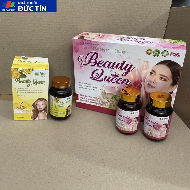 Viên uống nội tiết tố Sâm tố nữ mầm đậu nành collagen BEAUTY QUEEN - giúp làm đẹp ,tăng cường sinh lý nữ 14 beau2