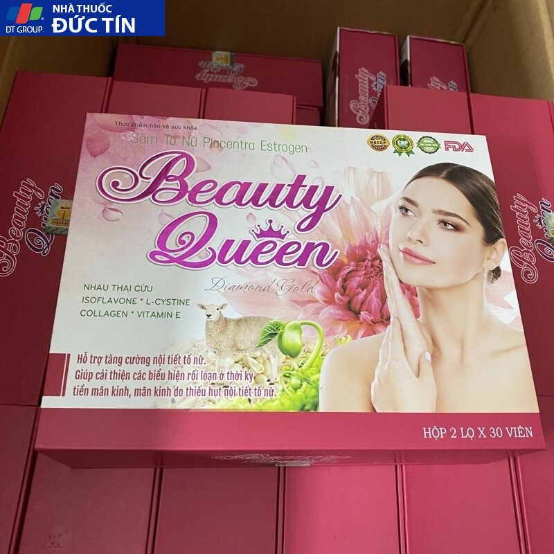 Viên uống nội tiết tố Sâm tố nữ mầm đậu nành collagen BEAUTY QUEEN - giúp làm đẹp ,tăng cường sinh lý nữ 12 beau5