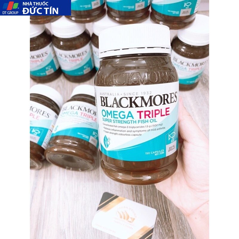 Blackmores 3 Triple Concentration Fish Oil 150 viên dầu cá 18 black1 1