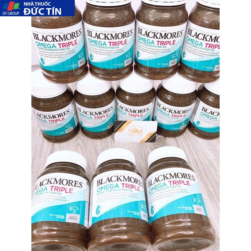 Blackmores 3 Triple Concentration Fish Oil 150 viên dầu cá 17 black2