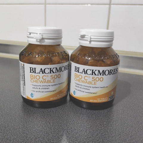 Kẹo ngậm bổ sung Vitamin C Blackmores Bio C 500mg Chewable, hộp 50 viên 8 blackmores bio c 500mg chewable hop 50 vien 2
