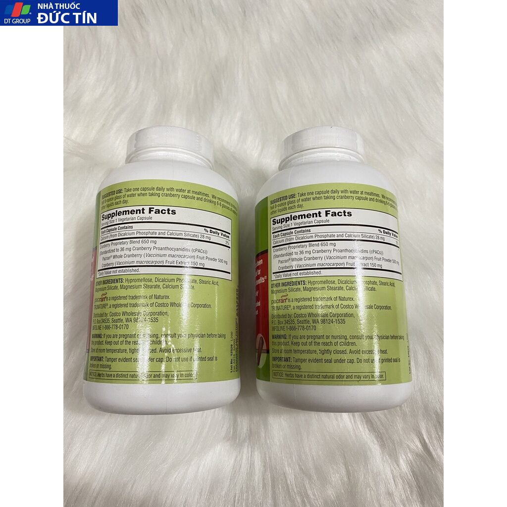 Viên Uống Hỗ Trợ Đường Tiết Niệu Cranberry 140 Viên Của Mỹ 20 bokhop4