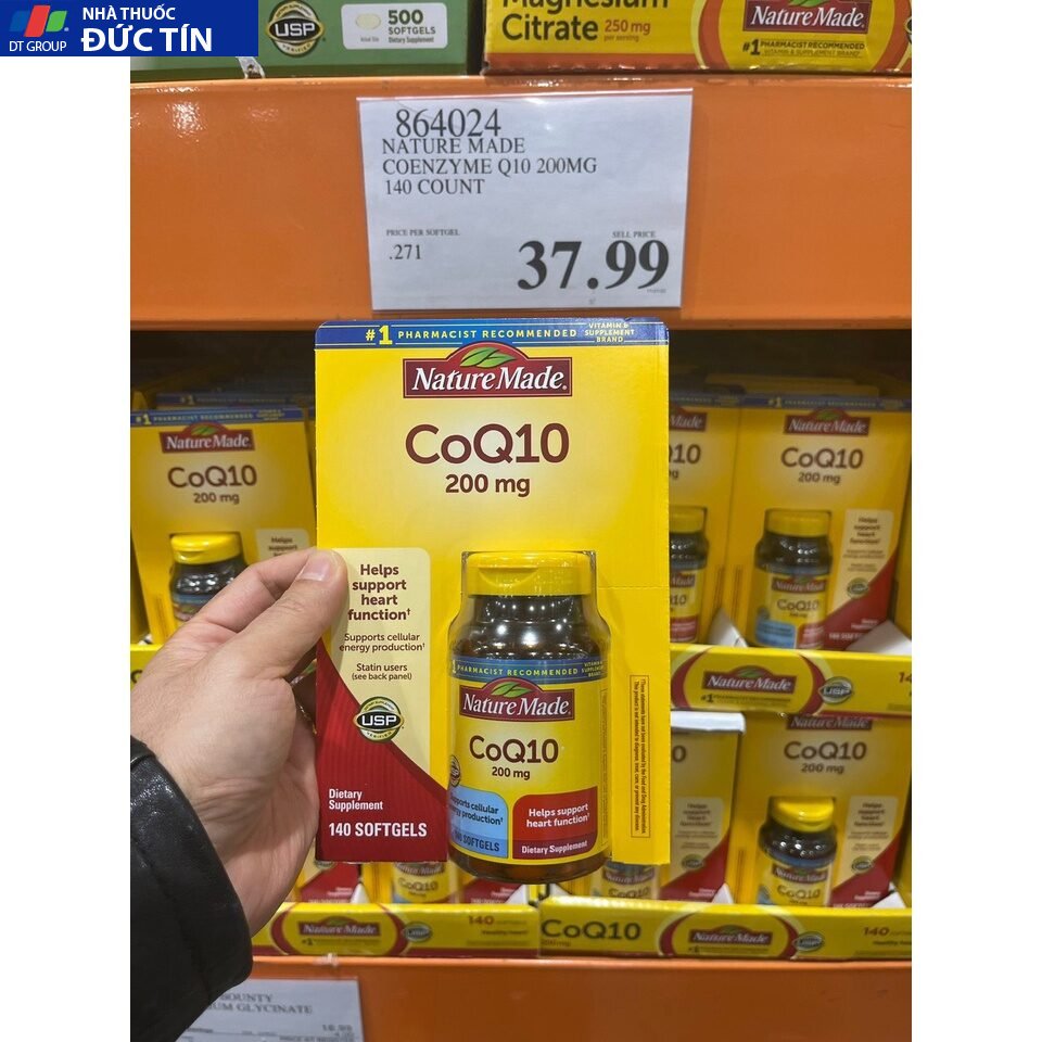 Bổ sung CoQ10 tốt cho tim mạch Nature Made CoQ10 200mg 140 viên Của Mỹ 24 bomy1 1