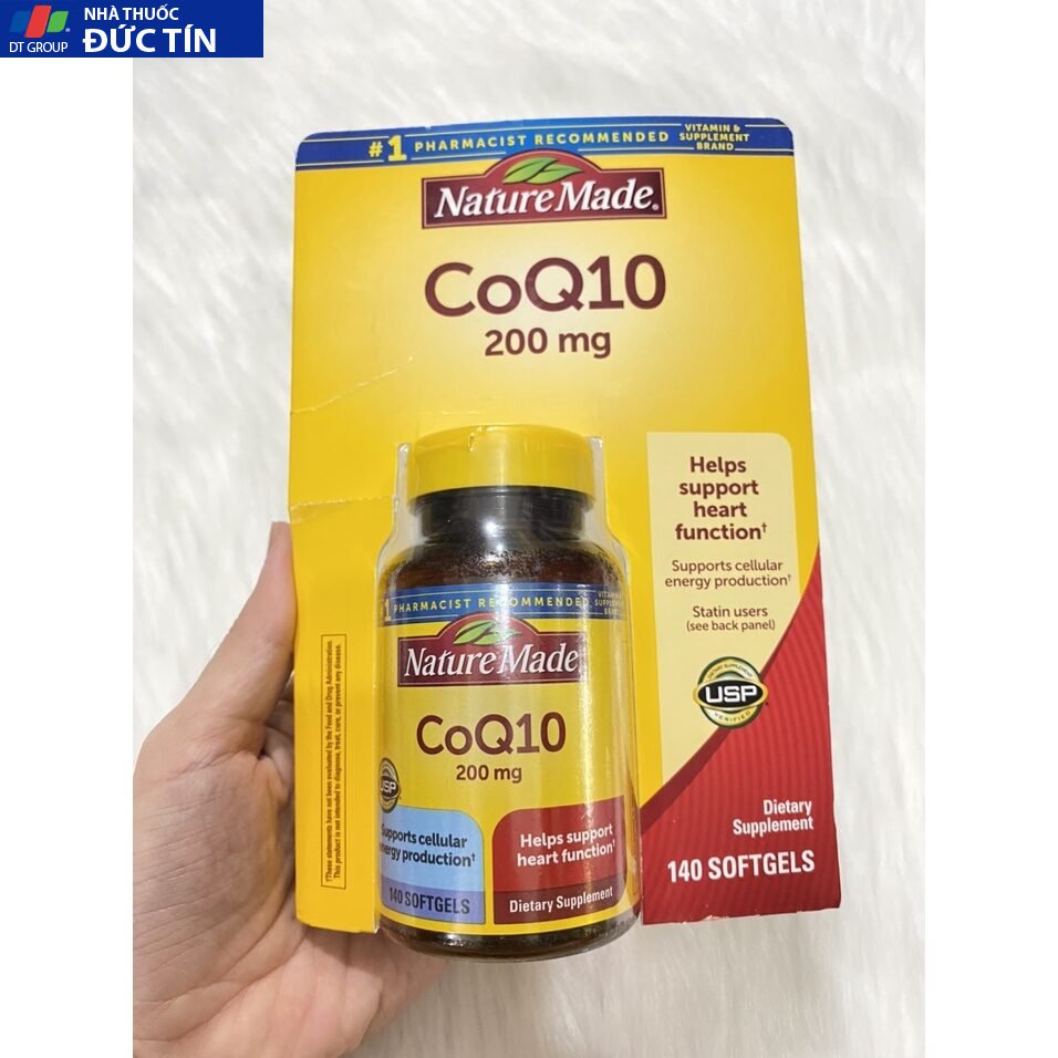 Bổ sung CoQ10 tốt cho tim mạch Nature Made CoQ10 200mg 140 viên Của Mỹ 22 bomy3
