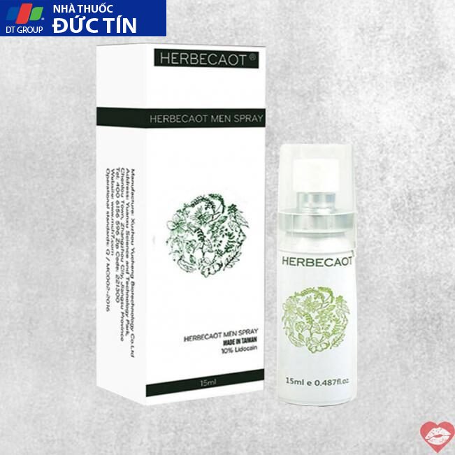 Chai xịt Đài Loan Herbecaot - Kéo dài thời gian - Chai 15ml 16 chai xit dai loan herbecaot keo dai thoi gian chai 15ml 1