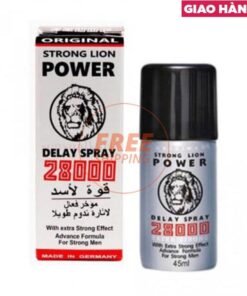 Chai xịt Đức Power Strong Lion 28000 - Kéo dài thời gian - Chai 45ml