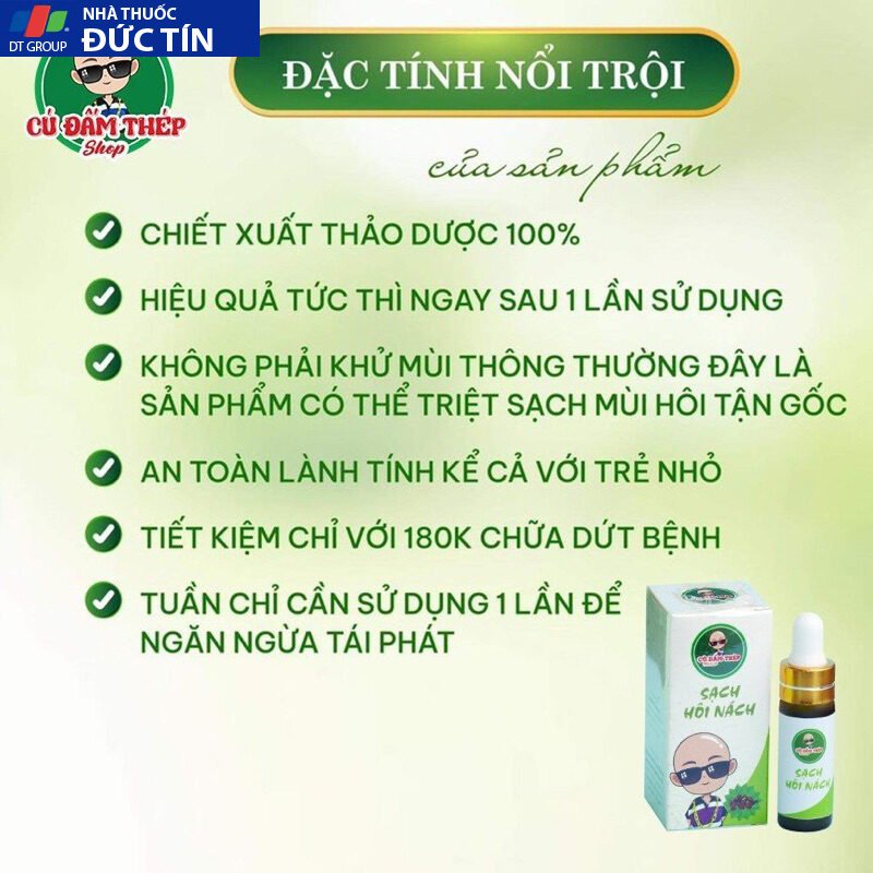 (Hộp 2 Lọ)Serum Hôi Nách Cú Đấm Thép Shop Khử Mùi Hôi Nách,Hôi Chân Ngăn Tiết Mồ Hôi Chính Hãng 25 cudam4