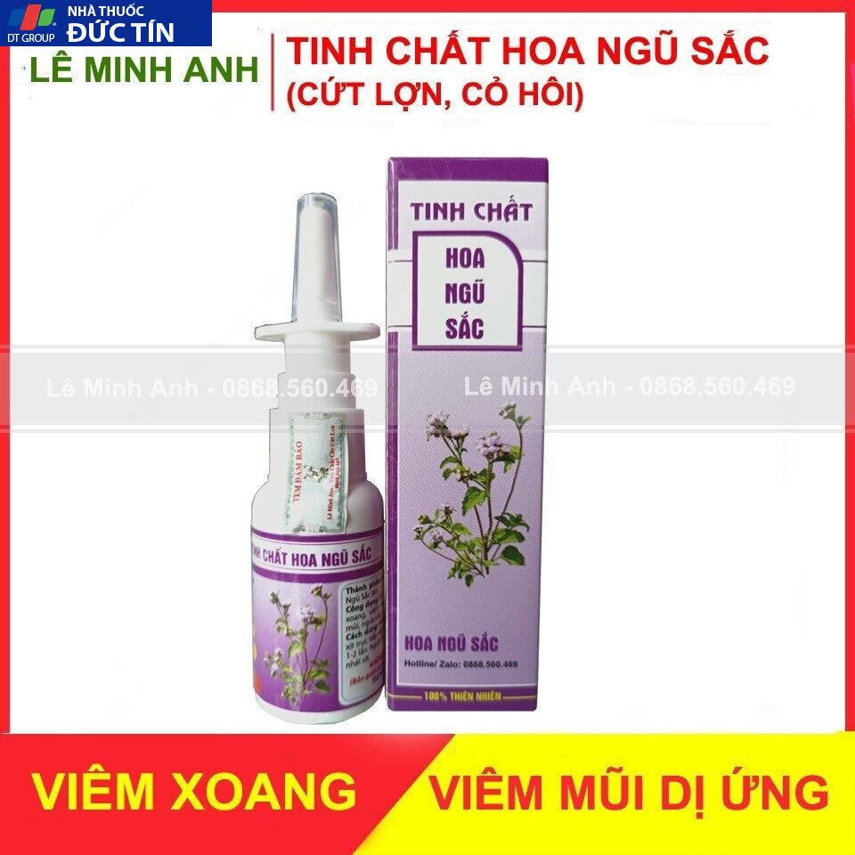 Tinh Chất Hoa Ngũ Sắc Lê Minh Anh 10ml Giảm Tình Trạng Xoang, Mũi Dị Ứng 10 cutlon1 1