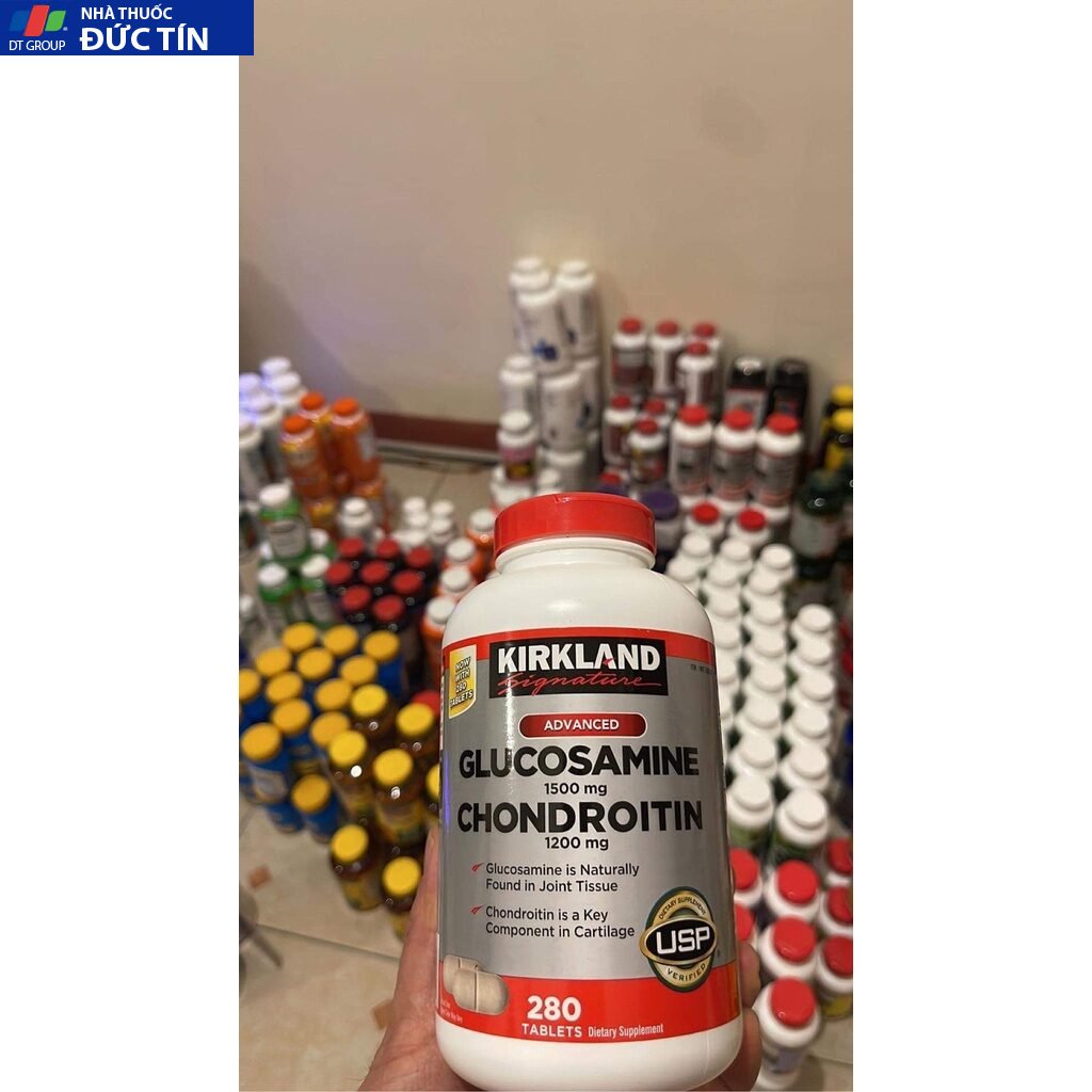 Viên Uống Bổ Xương Khớp Glucosamine 1500mg & Chondroitin 1200mg - Glucosamin Kirkland 8 glu4