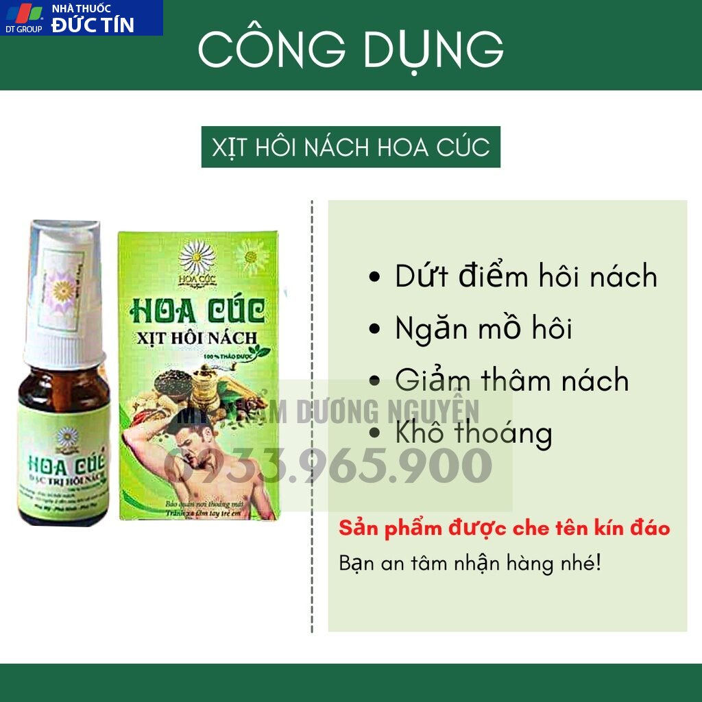 Xịt Hôi Nách Hoa Cúc Chính Hãng Dứt Hôi Nách Nhanh Chóng Hiệu Quả (Mẫu Mới 10ml) 22 hoacuc2 1