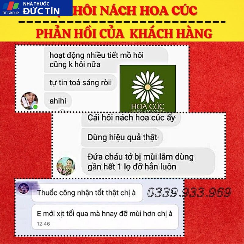 Xịt Hôi Nách Hoa Cúc Chính Hãng - Khử Mùi Hôi Nách - Ngăn Tiết Mồ Hôi - Giảm Thâm 10ml 20 hoacuc5