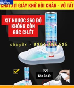 Chai Xịt Khử Mùi Hôi Giày Vớ Tất, Công Nghệ Nano Bạc Khử Mùi Hôi Chân Hiệu Quả 10 hoi3