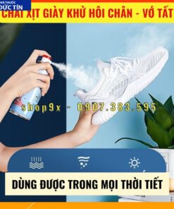 Chai Xịt Khử Mùi Hôi Giày Vớ Tất, Công Nghệ Nano Bạc Khử Mùi Hôi Chân Hiệu Quả 12 hoi5