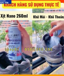 Chai Xịt Khử Mùi Hôi Giày Vớ Tất, Công Nghệ Nano Bạc Khử Mùi Hôi Chân Hiệu Quả 14 hoi8