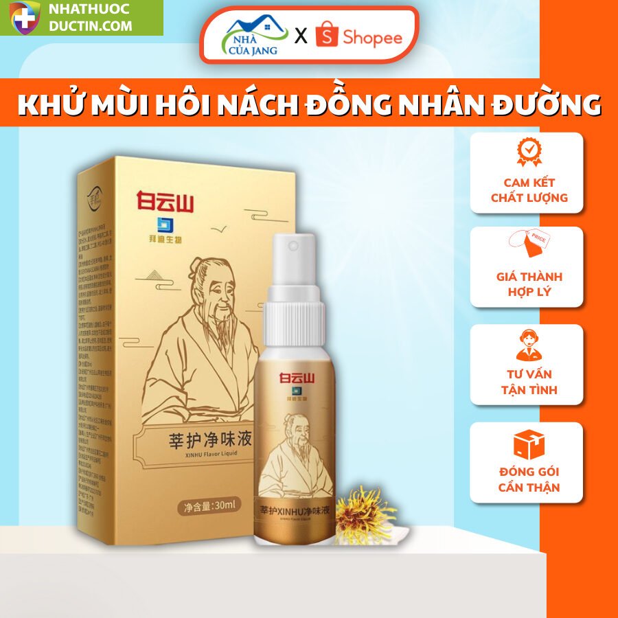 Xịt Khử Mùi Hôi Nách Hữu Cơ Khử Mùi Cơ Thể Chính Hãng Guangyao Baiyunshan 2 Xịt Khử Mùi Hôi Nách Hữu Cơ Khử Mùi Cơ Thể Chính Hãng Guangyao Baiyunshan - Ảnh 2