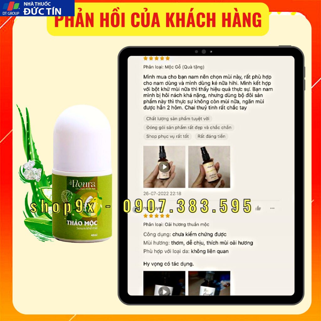 Serum lăn khử mùi hôi nách thảo mộc, giảm mồ hôi, giảm thâm nách THE FLEURA 40ml 18 hoinachflo5