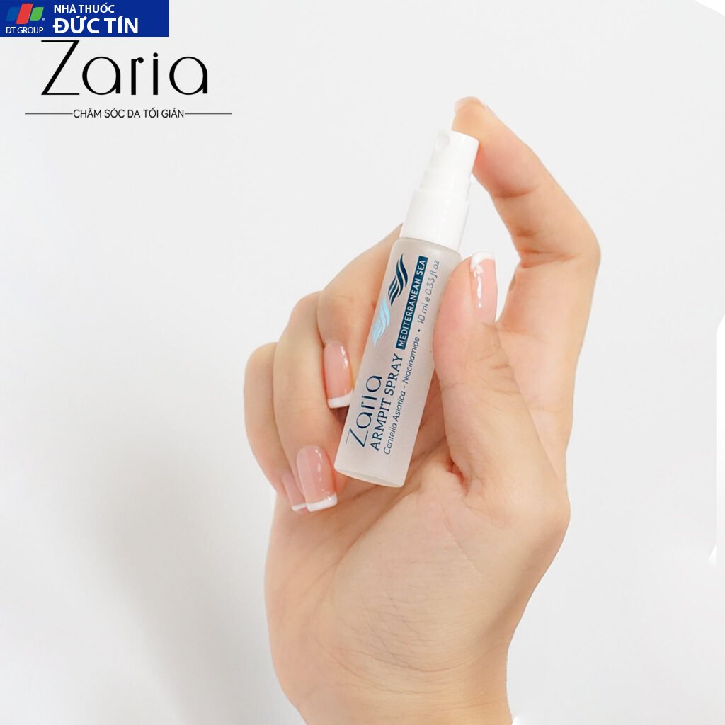 Khử Mùi Hôi Nách Khử Mùi Trong 48h Hương Biển Địa Trung Hải ZARIA Armpit Spray Medditerranean Sea 10ml 19