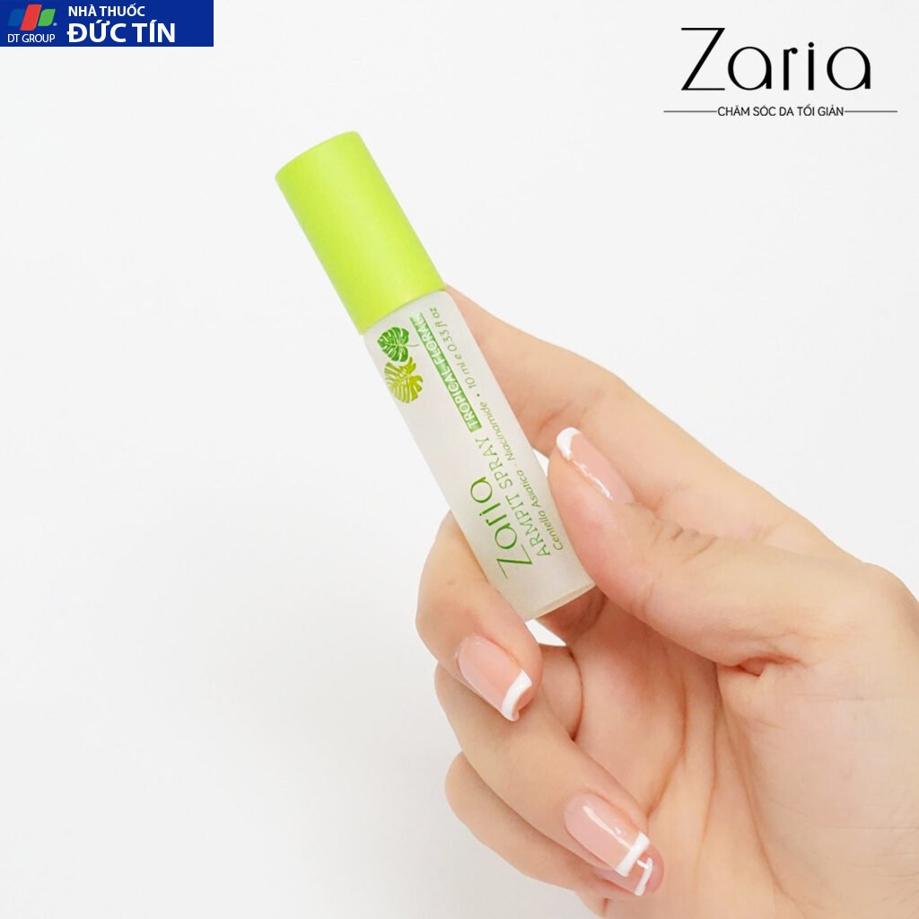 Khử Mùi Hôi Nách Khử Mùi Trong 48h Hương Biển Địa Trung Hải ZARIA Armpit Spray Medditerranean Sea 10ml 16