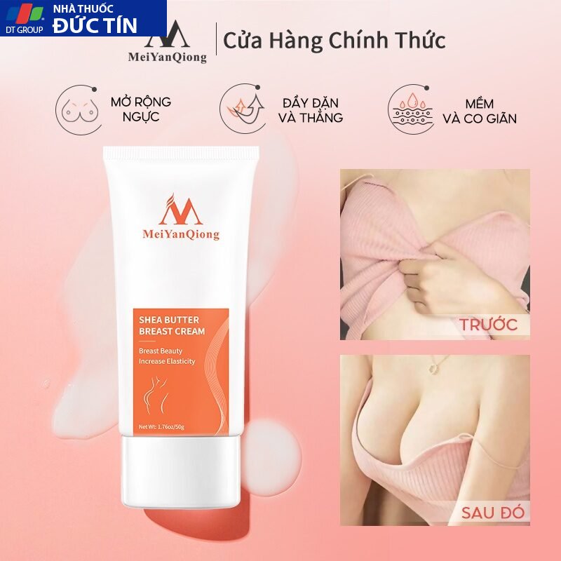 Kem mát xa nở ngực tự nhiên MeiYanQiong làm săn chắc vòng giảm chảy xệ sau sinh chăm sóc giữ ẩm tạo vòng ngực săn chắc 50g 28 kemno1 5