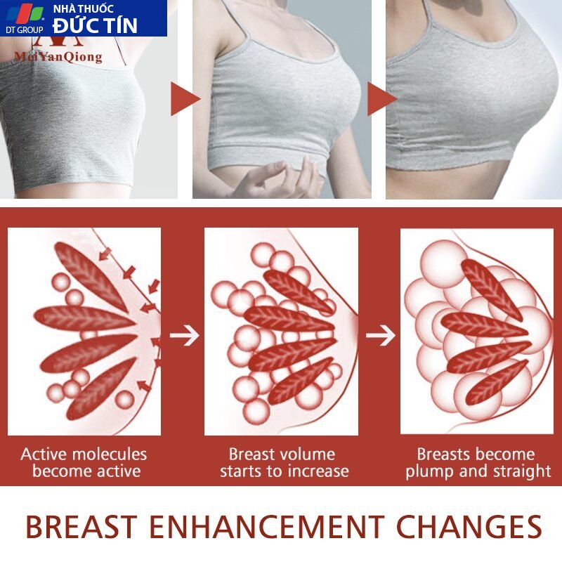 Kem mát xa nở ngực tự nhiên MeiYanQiong làm săn chắc vòng giảm chảy xệ sau sinh chăm sóc giữ ẩm tạo vòng ngực săn chắc 50g 24 kemno5 2