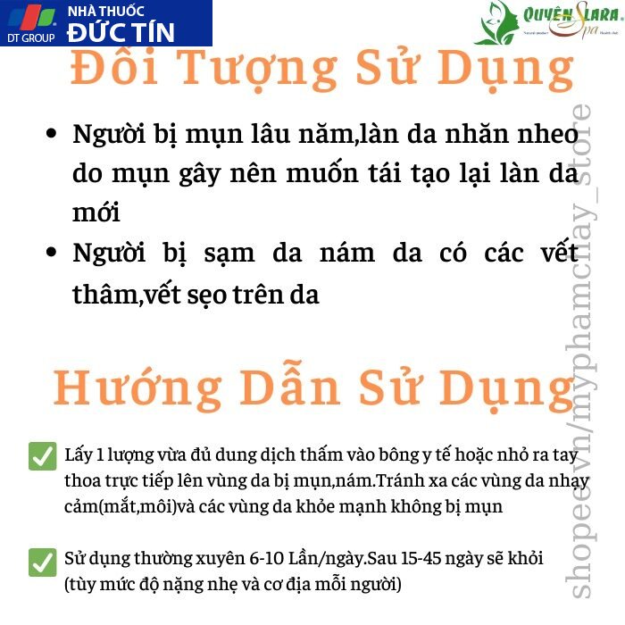 Mụn Nám Thảo Dược Quyên Lara Loại Bỏ Mụn Nám-Tàng Nhan Phục Hồi Sẹo Rỗ Giúp Tái Tạo Lại Làn Da Cho Bạn 150Ml 23 muntham5